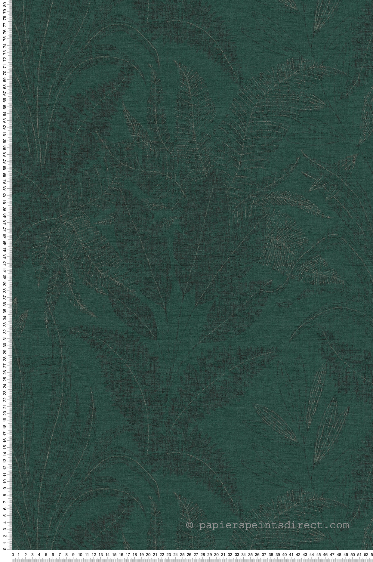 Papier peint Feuilles Nature Discrète vert sapin - Stories of Life d'A.S. Création | Réf. AS-396543