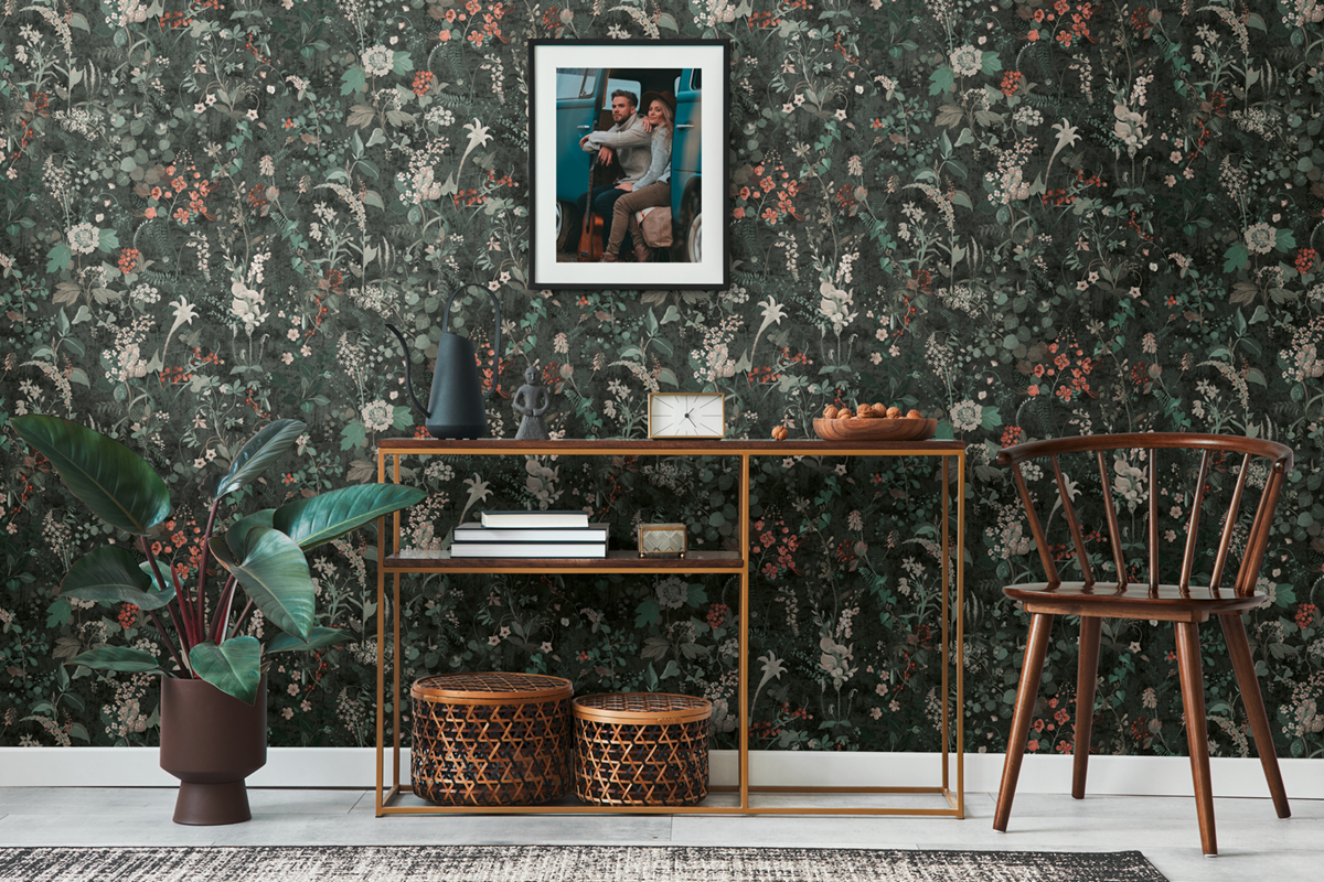 Papier peint Nature Botanic noir - The BOS d'A.S. Création | Réf. AS-388254