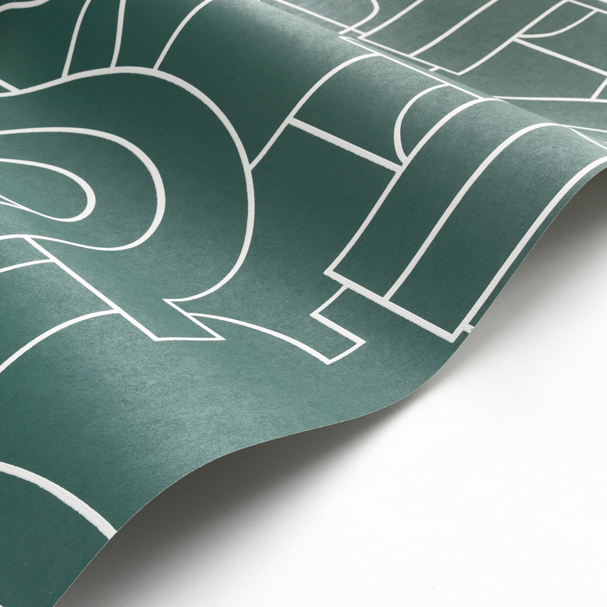 Papier peint Graphique Arty vert blanc - Iconic de Casadéco AMBV | Réf. CONI88417424