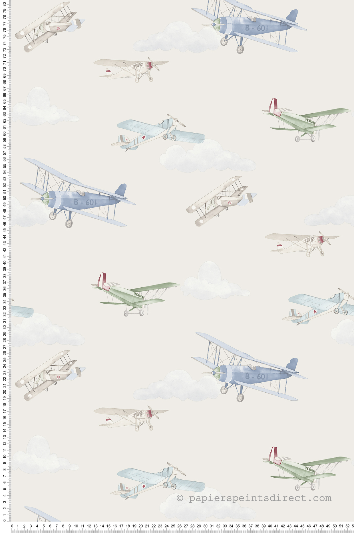 Papier peint Avion Enfant beige - Imagine de Lutèce | Réf. LTC-DL27549