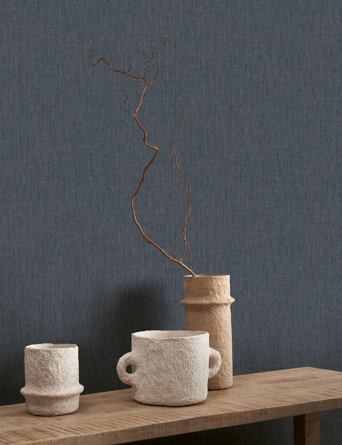 Papier peint Faux uni Ecorce Scribe gris encre - Babylone de Casadéco | Réf. BBLN89756641