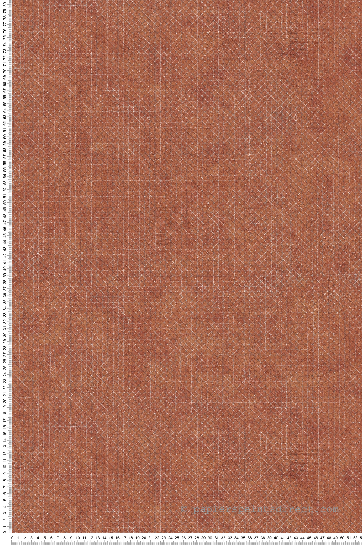 Papier peint Petits Croisillons terracotta - The BOS d'A.S. Création | Réf. AS-388266