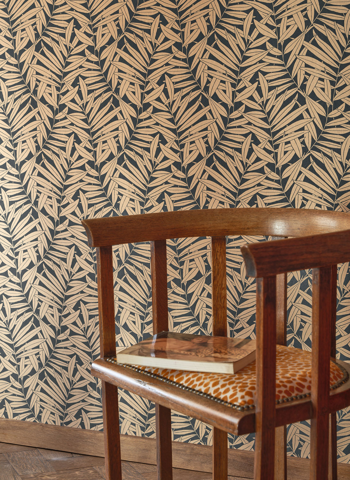 Papier peint Feuillage Preston mordoré noir - Derby de Casadéco AMB2 | Réf. DERB89312877