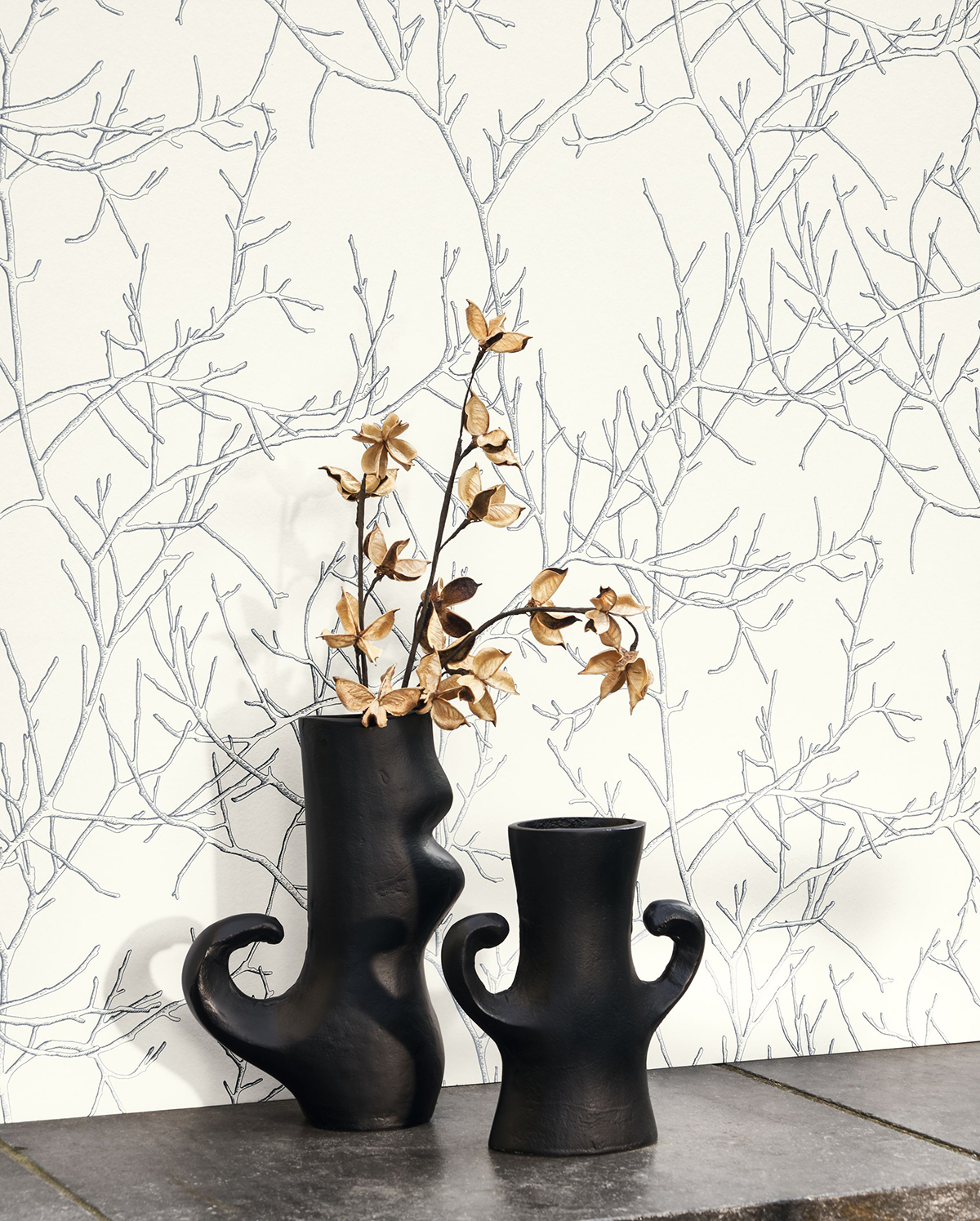 Papier peint Ecorce d'Arbre Mythe argenté - Voyage Onirique de Casadéco | AMB Réf. ONIR87269062