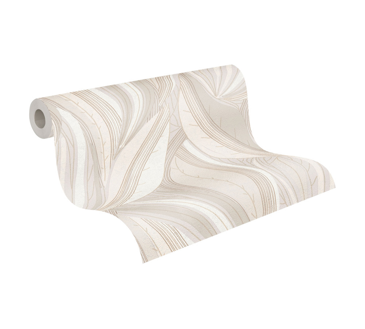 Papier peint Feuille Vague beige doré - Metropolitan Stories 4 Hot Spots d'A.S. Création AMB3| Réf. AS-786554