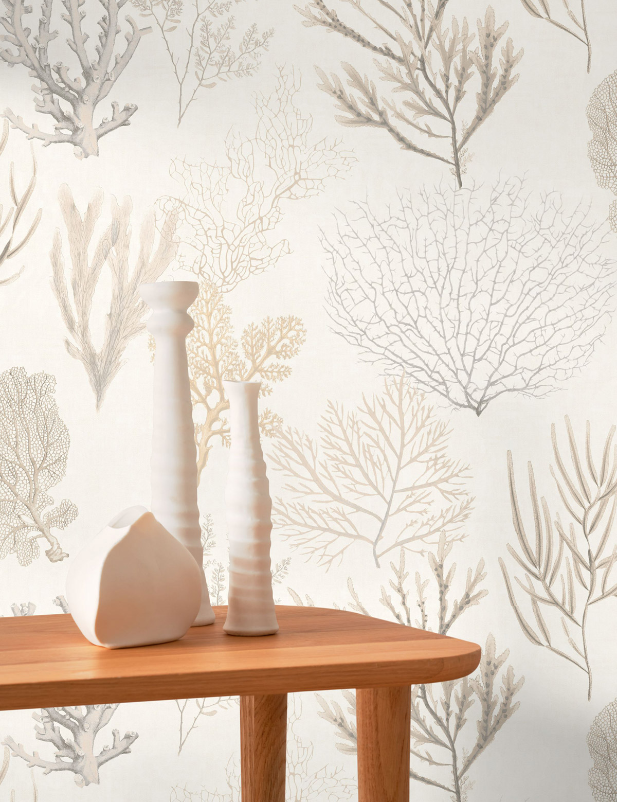 Papier peint Marin Corail beige - Seaside de Casadéco | Réf. SEAS83971120