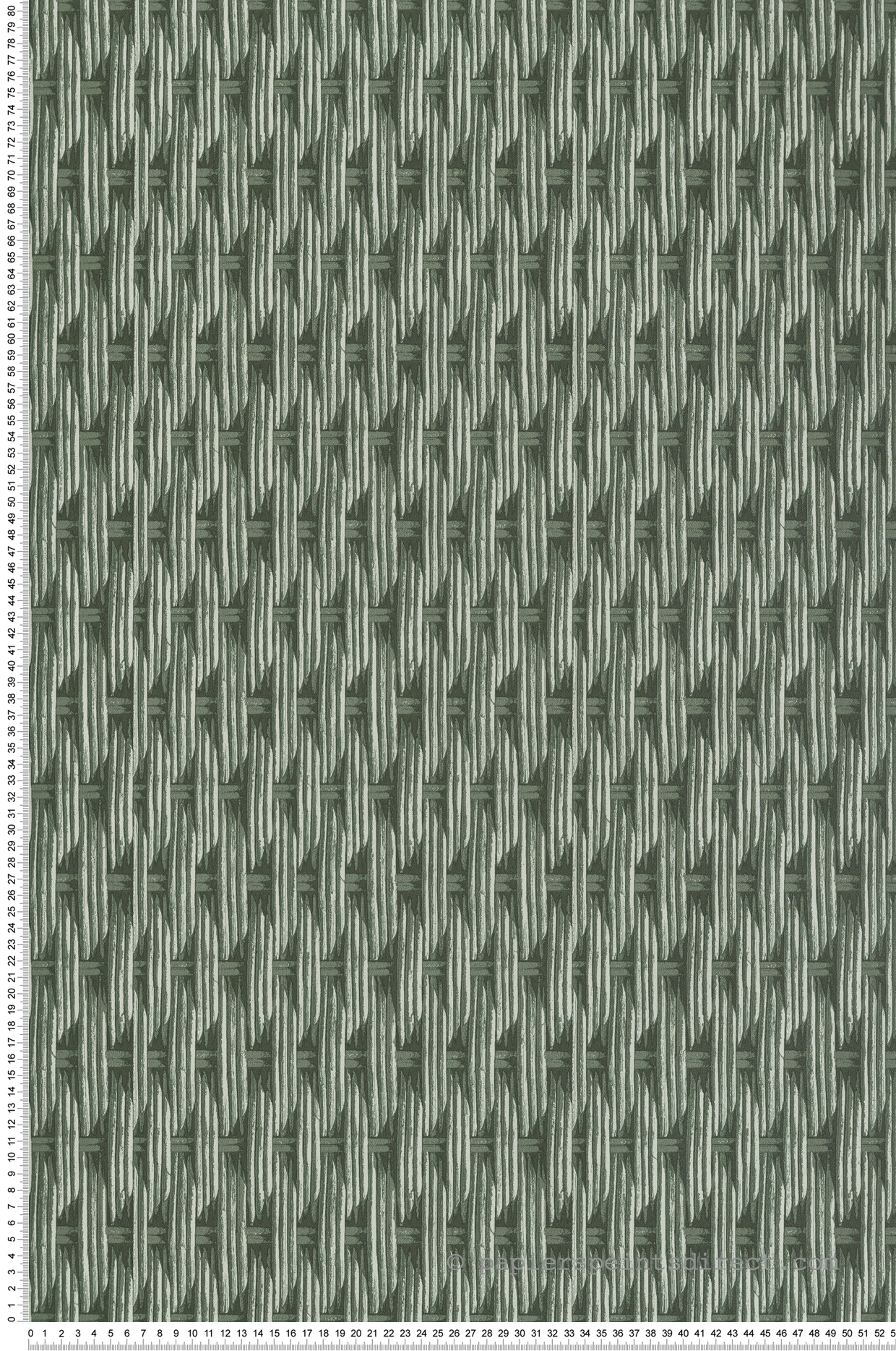 Papier peint Osier Tressé Louis vert - Villa Rosalie de Lutèce | Réf. LTC-51224104