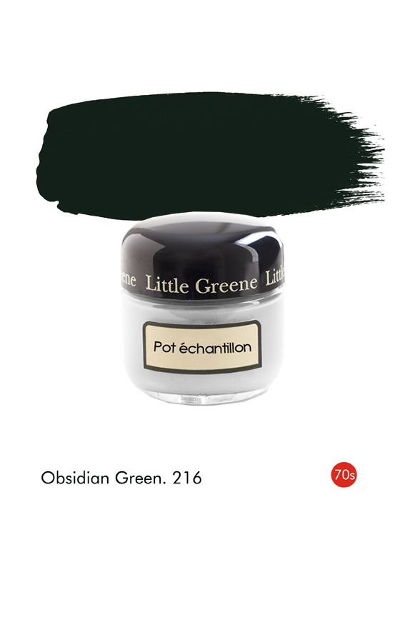 Pot échantillon Obsidian Green (1970s) n°216 - Finition Absolute Matt Emulsion