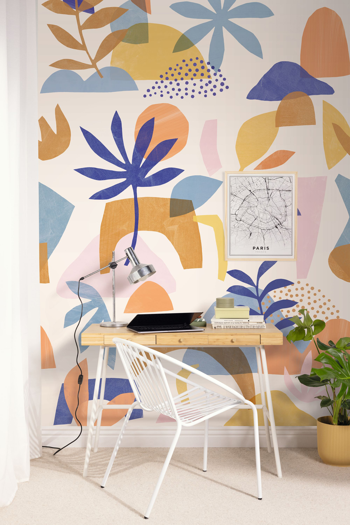 Papier peint panoramique Forme Cutting Game multicouleurs S 200X250 - Pimp My Wall de Casélio | Réf. PMW104736305