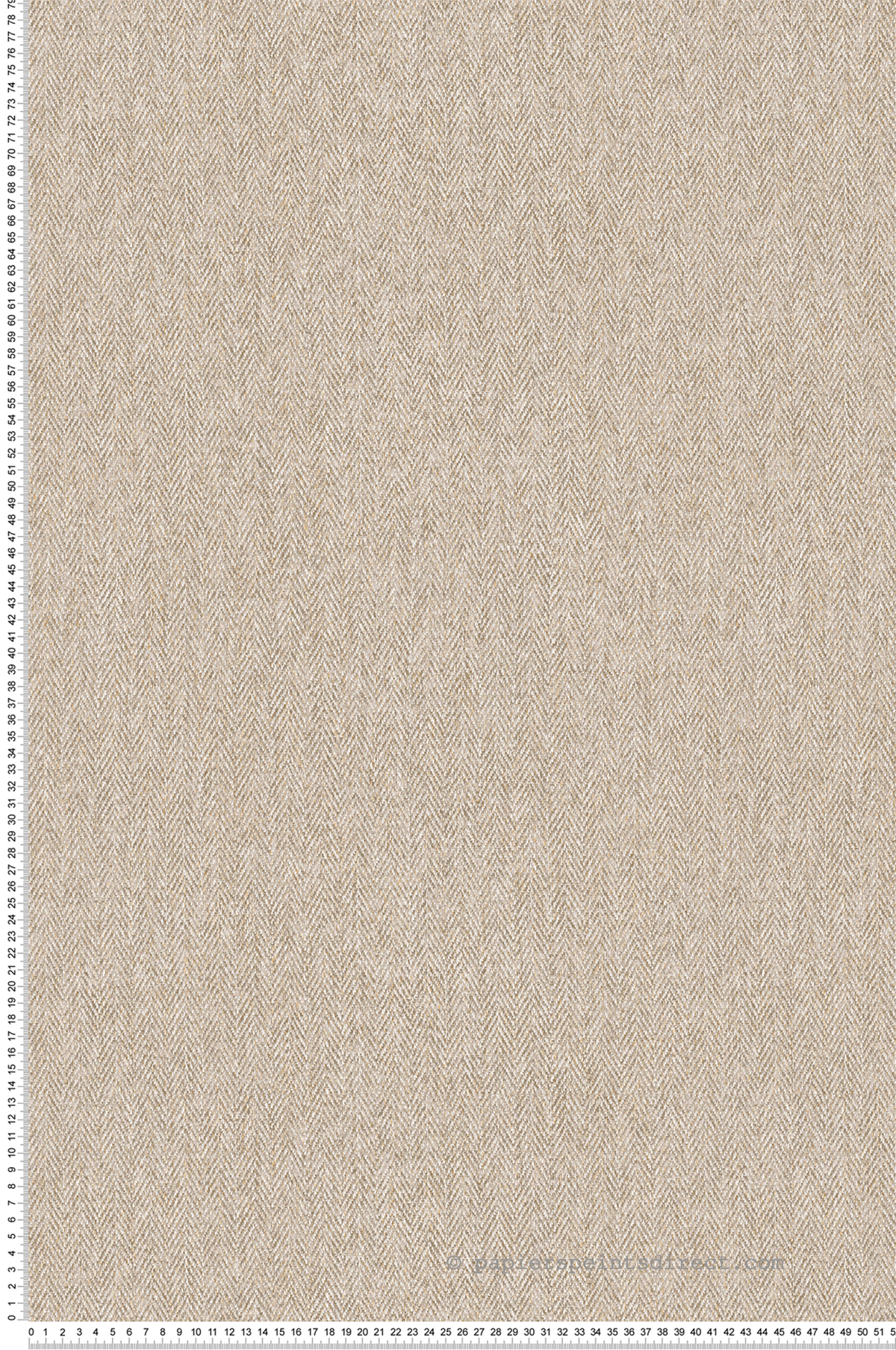 Papier peint Tweed Chevron Herringbone beige - Beaux Arts de Lutèce | Réf. LTC-M1825