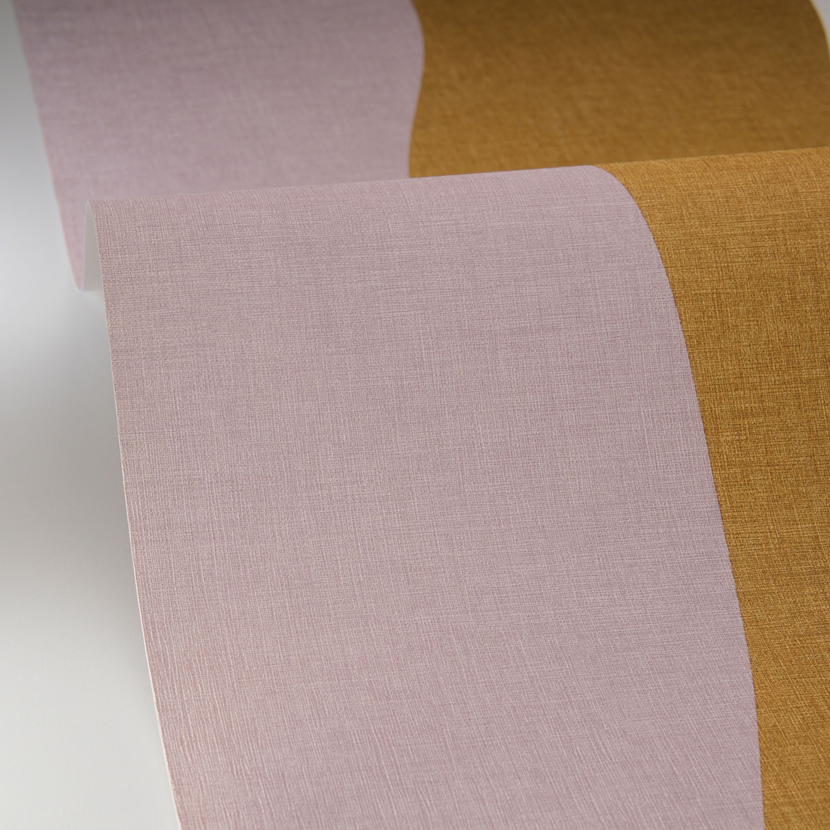 Papier peint Vague Rayure Sandy violet vert - Twist de Casélio AMBV | Réf. TST106475076