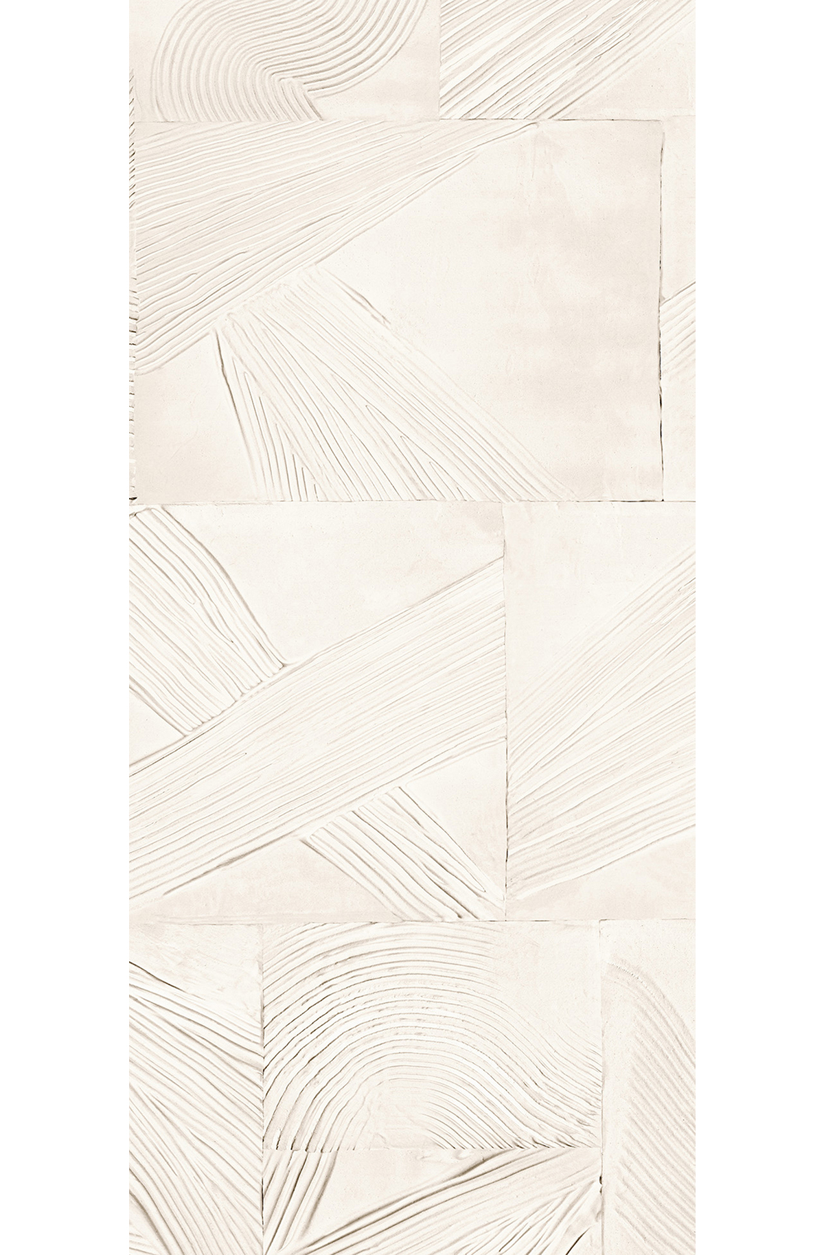 Papier peint panoramique Plâtre Paros blanc cassé - A H260 - Rock de Masureel | Réf. MAS-DGROC3011-260