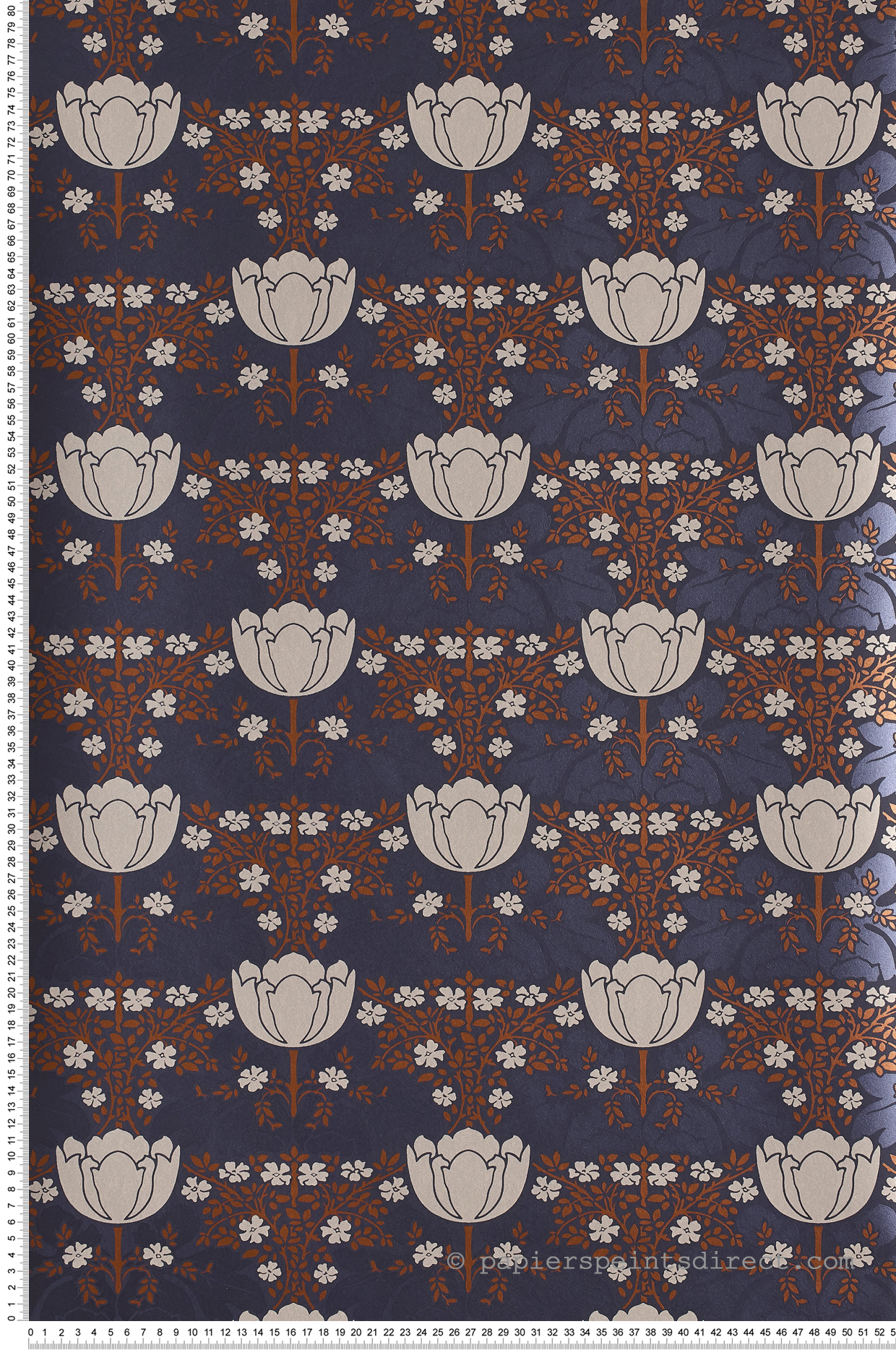 Papier peint Foxtrot bleu - Belle Epoque de Casadéco | Réf. BEEP82236401