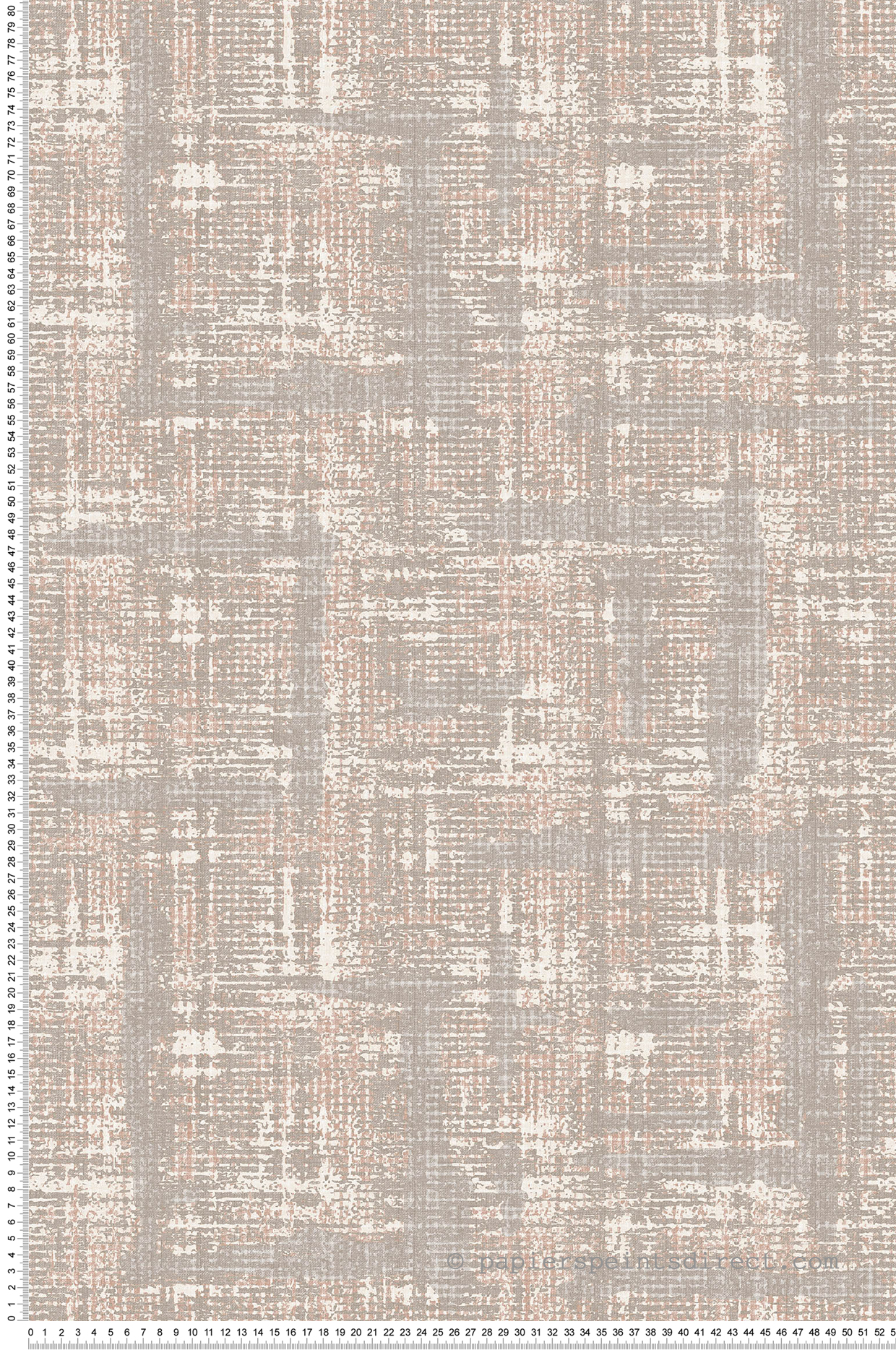 Papier peint Lamba Effet Toile rose gris - Fidji de Lutèce | Réf. LTC-8510-3