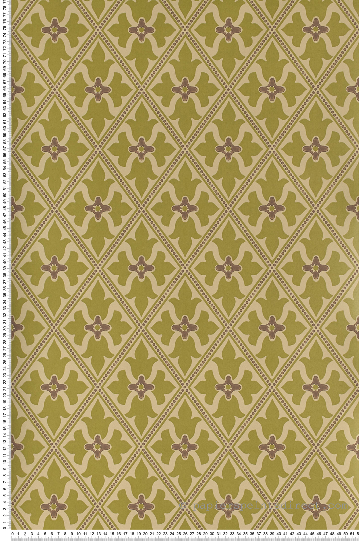 Bayham Abbey vert - Papier peint London Wallpapers IV de Little Greene