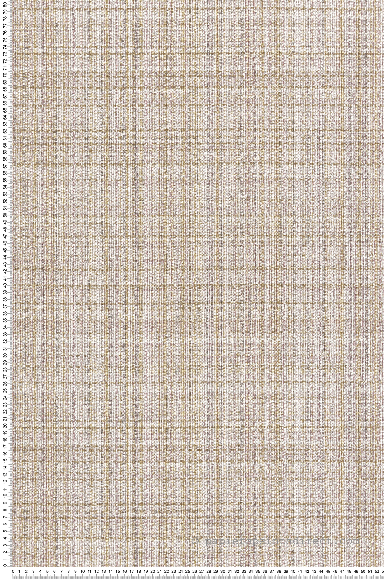 Papier peint Tissage Effet doré rose - Jaipur de Montecolino | Réf. MC-26464