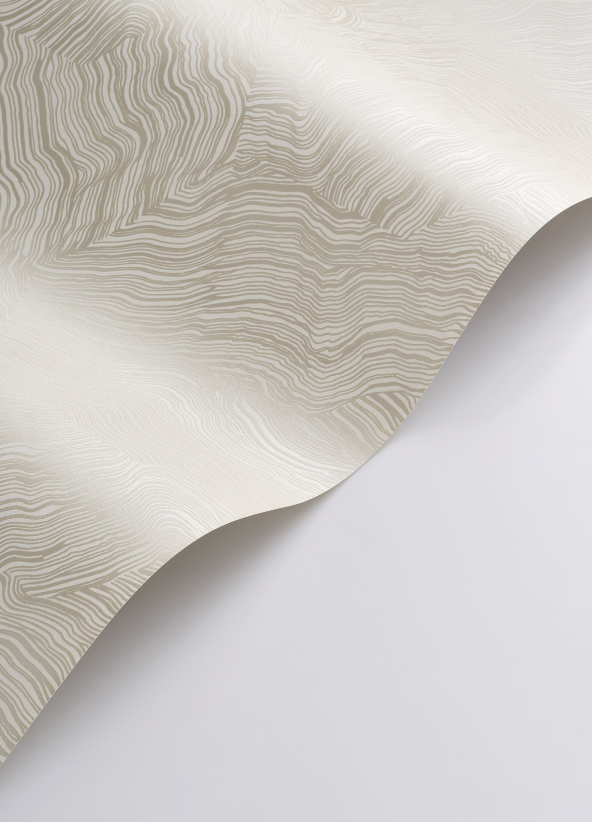 Papier peint Lignes Ondulées Infusion ivoire métallisé - Elixir de Casadéco | Réf. EXIR202021523