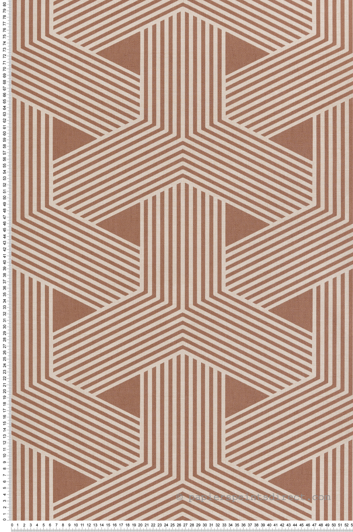 Papier peint Illusion 3D marron beige - Seven de Montecolino | Réf. MC-30134