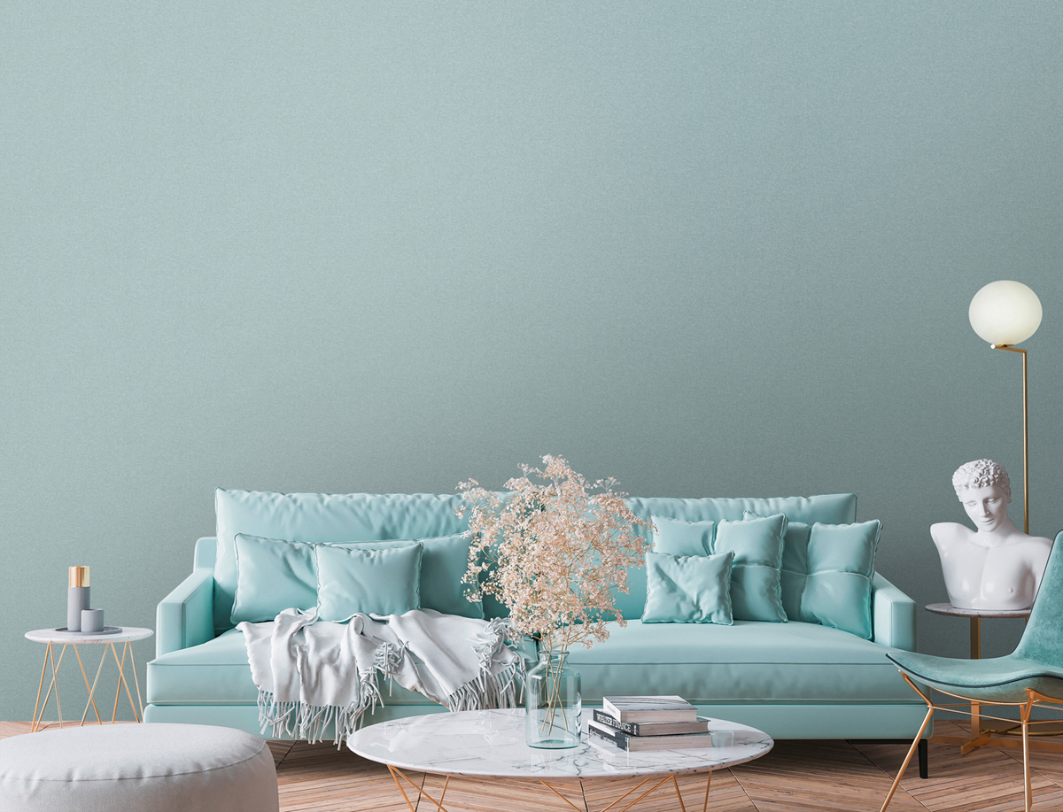 Papier peint Uni Scandi vert d'eau - Metropolitan Stories 3 d'A.S. Création | Réf. AS-392172