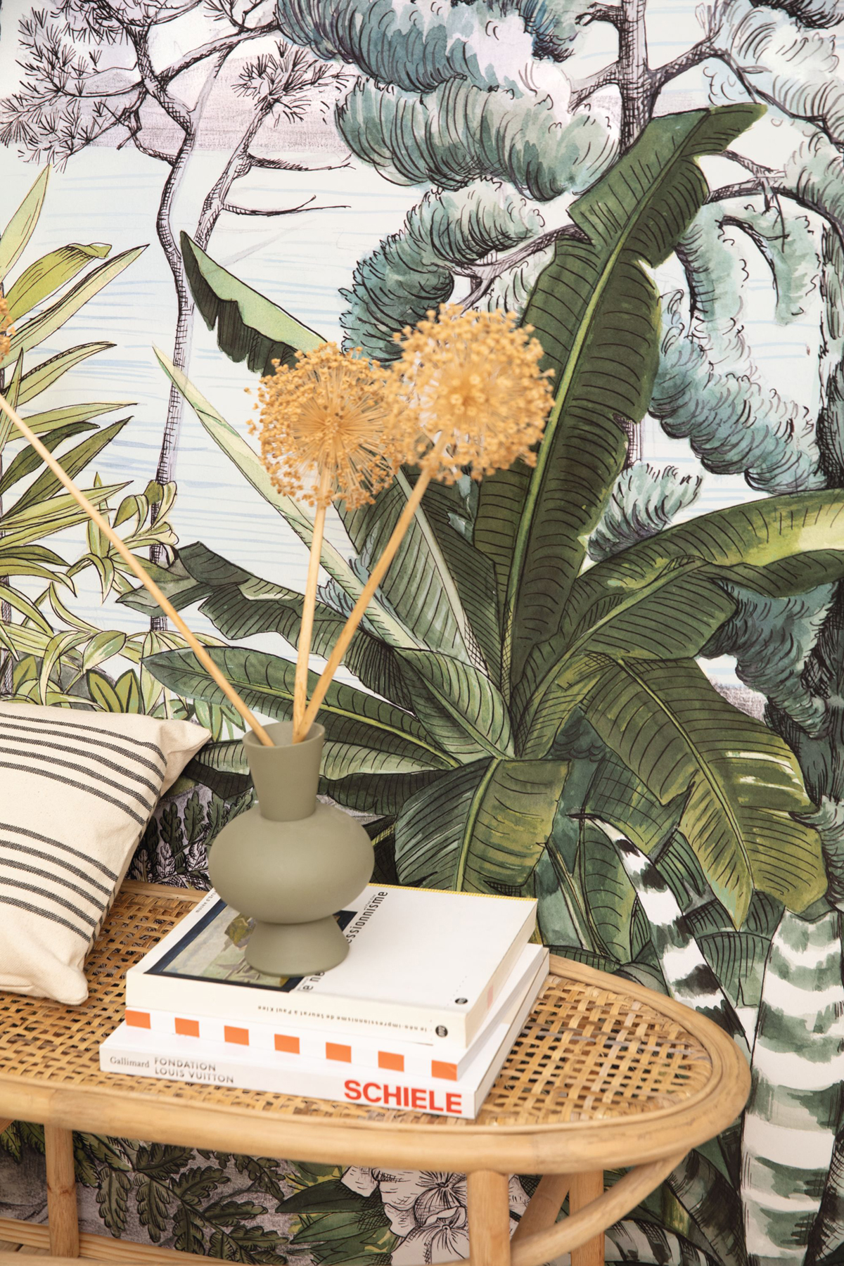 Papier peint panoramique Fresque Phoenix vert M 200x280 - Green & Co de Casélio AMB2 | Réf. GCO103987003