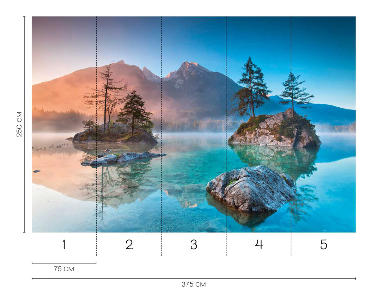 Papier peint panoramique Lac de Montagne - Wall Love d'A.S. Création REGLE | Réf. DD129570