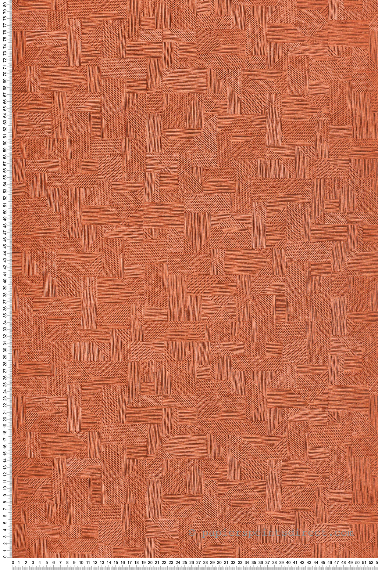 Papier peint Scandinave Géométrique orange - Woods de Casadéco | Réf. WOOD86073529