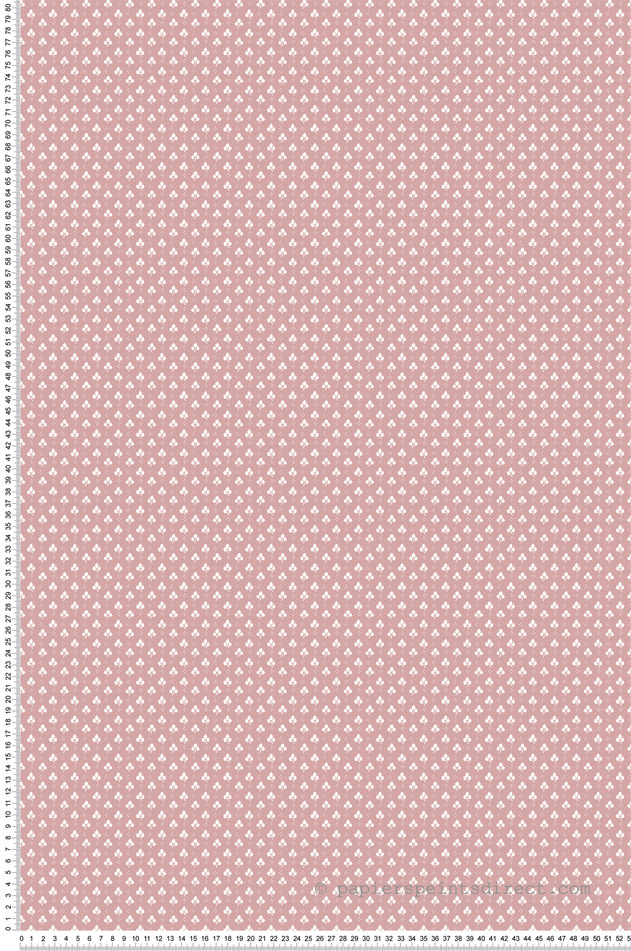 Papier peint Mini Feuille Charme rose - My Little Cottage de Montecolino | Réf. MC-M12364