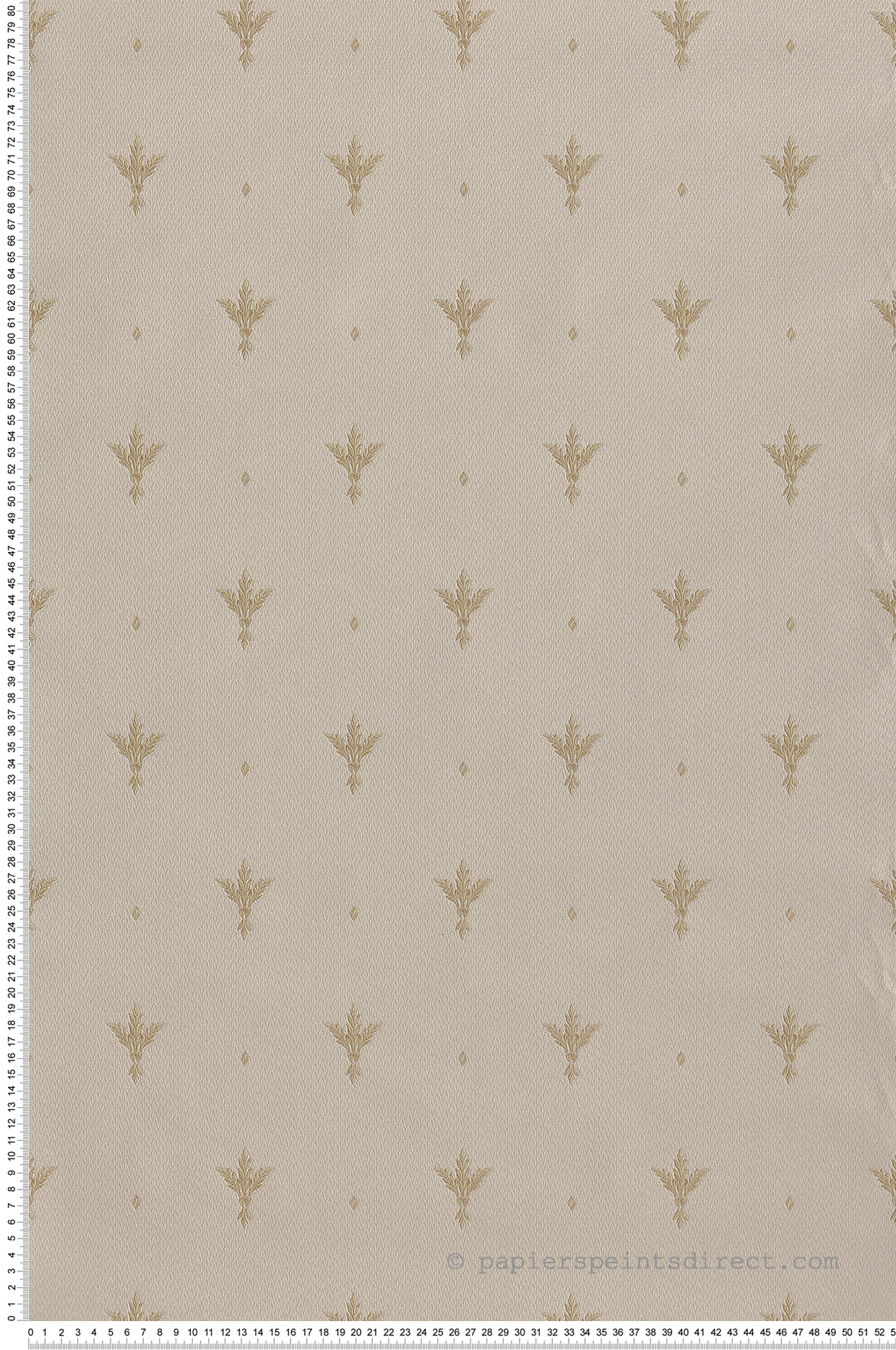 Papier peint Feuillage Baroque Gaufré beige et crème - Grand Classic de Montecolino | Réf. MC-Z66849