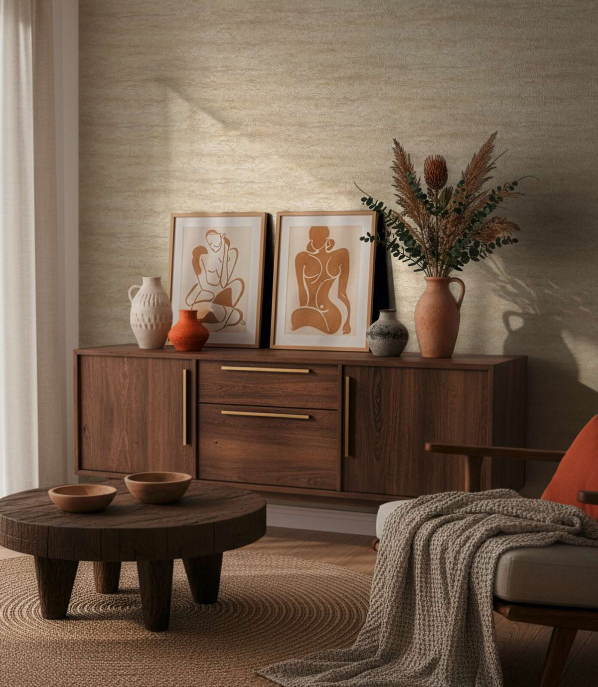 Papier peint Pierre Brute Minéral sable - Vibes & Styles d'A.S. Création | Réf. AS-791993