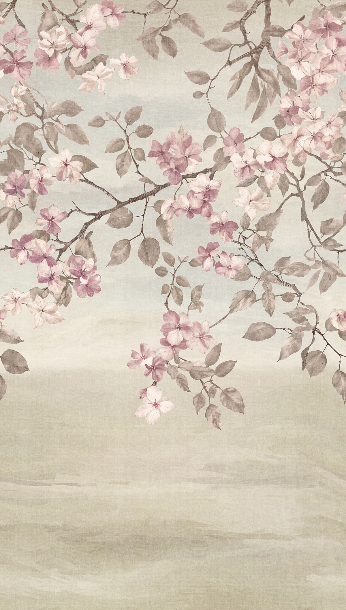 Papier peint panoramique Fleurs de Cerisier Suspending Spring rose - Cosmoliving d'A.S. Création | Réf. AS-791448