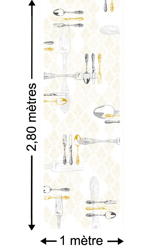 Best Silver, Cream - Papier peint lé unique