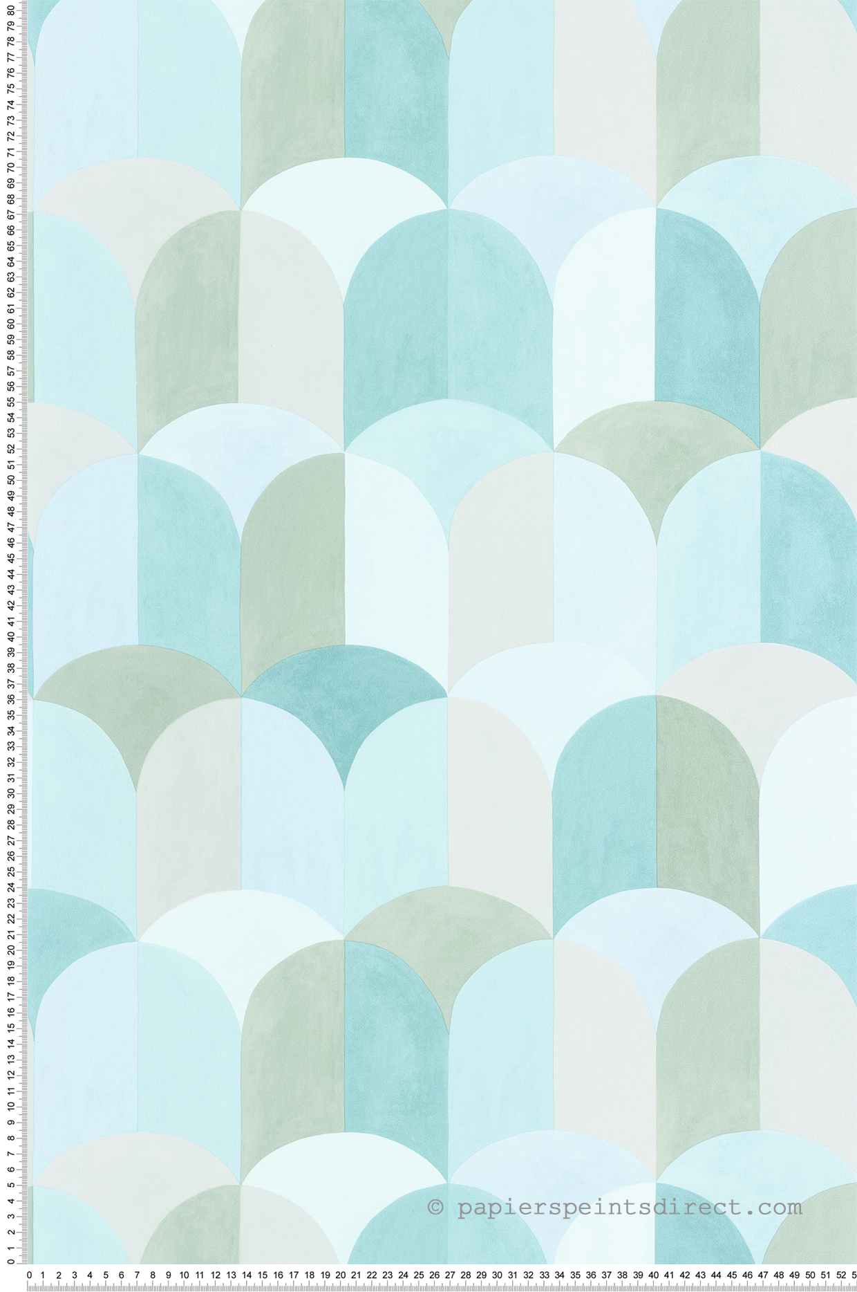 Papier peint Carrelage Bandol bleu océan - Azur de Casélio | Réf. AZU105446787