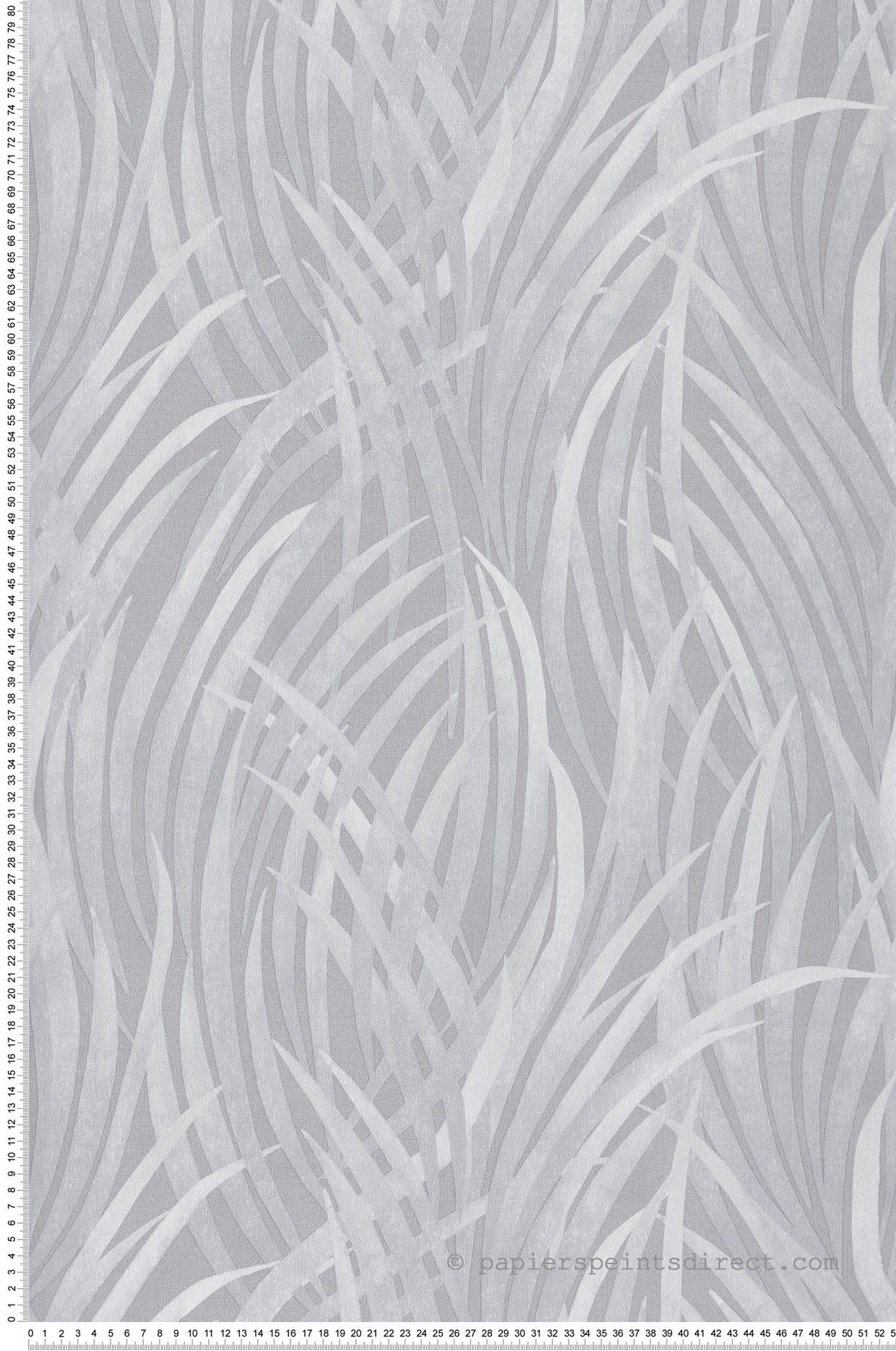 Papier Peint Herbe Adelia gris - Botanique d'Ugépa | Réf. UGP-M64509