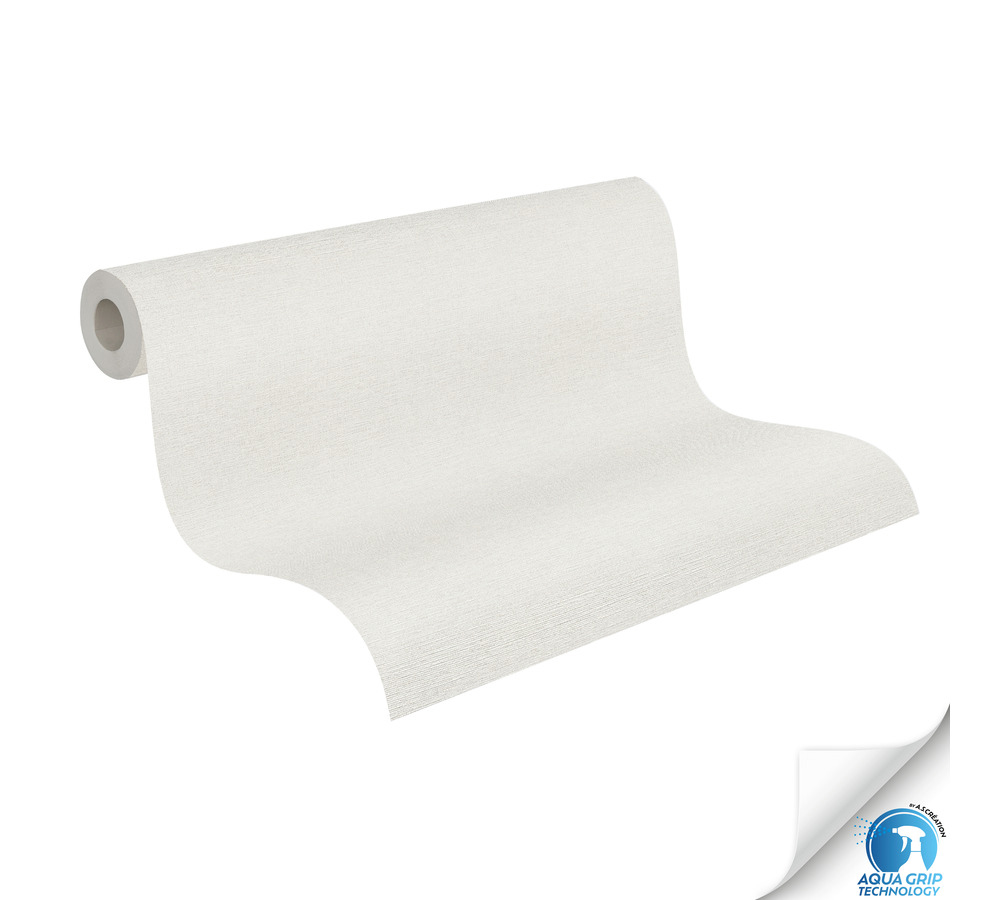 Papier peint préencollé Uni Around grège clair - Designdrop d'A.S. Création ROLL | Réf. AS-785755