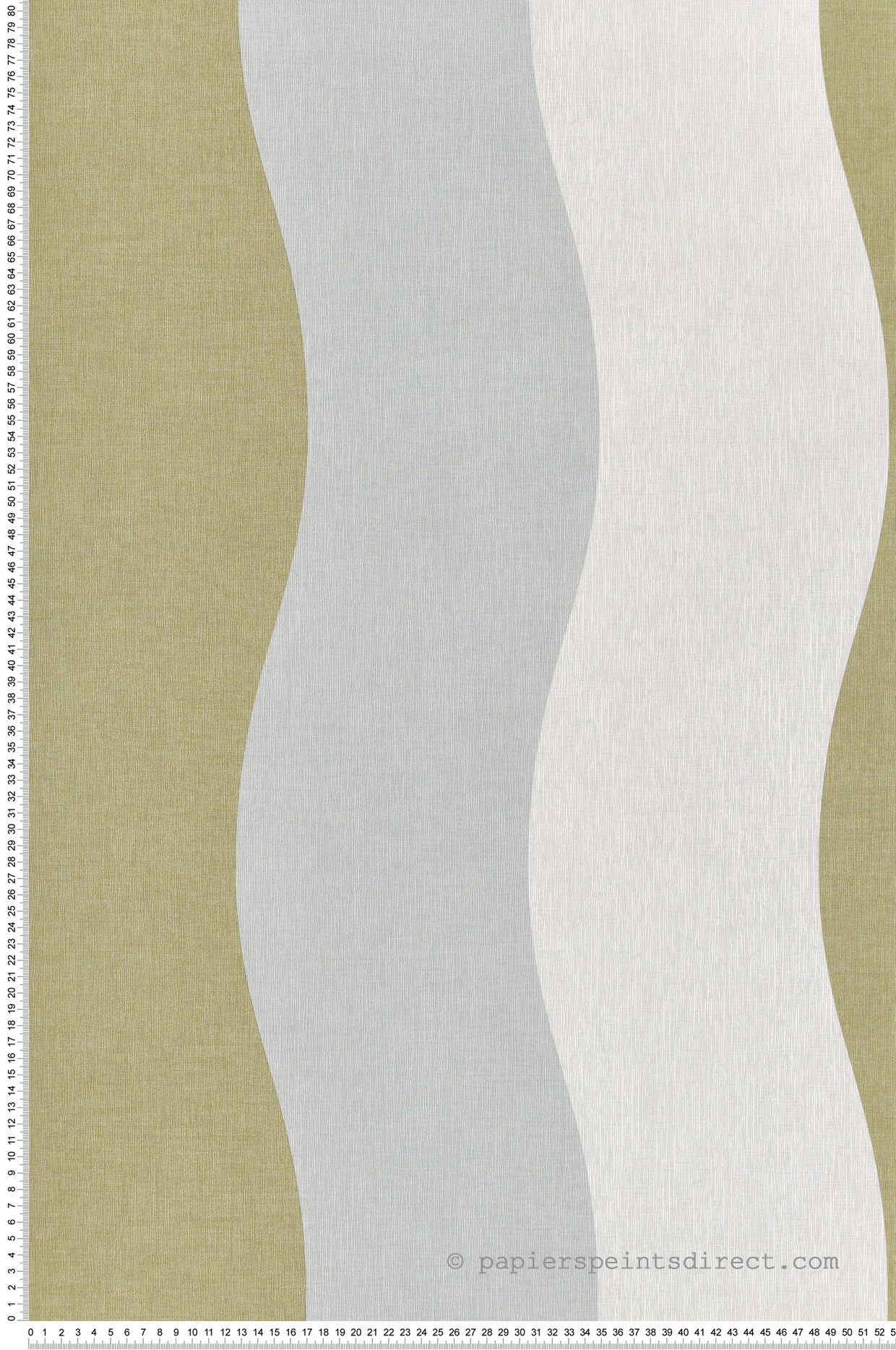 Papier peint Vague Rayure Sandy bleu vert - Twist de Casélio | Réf. TST106476071