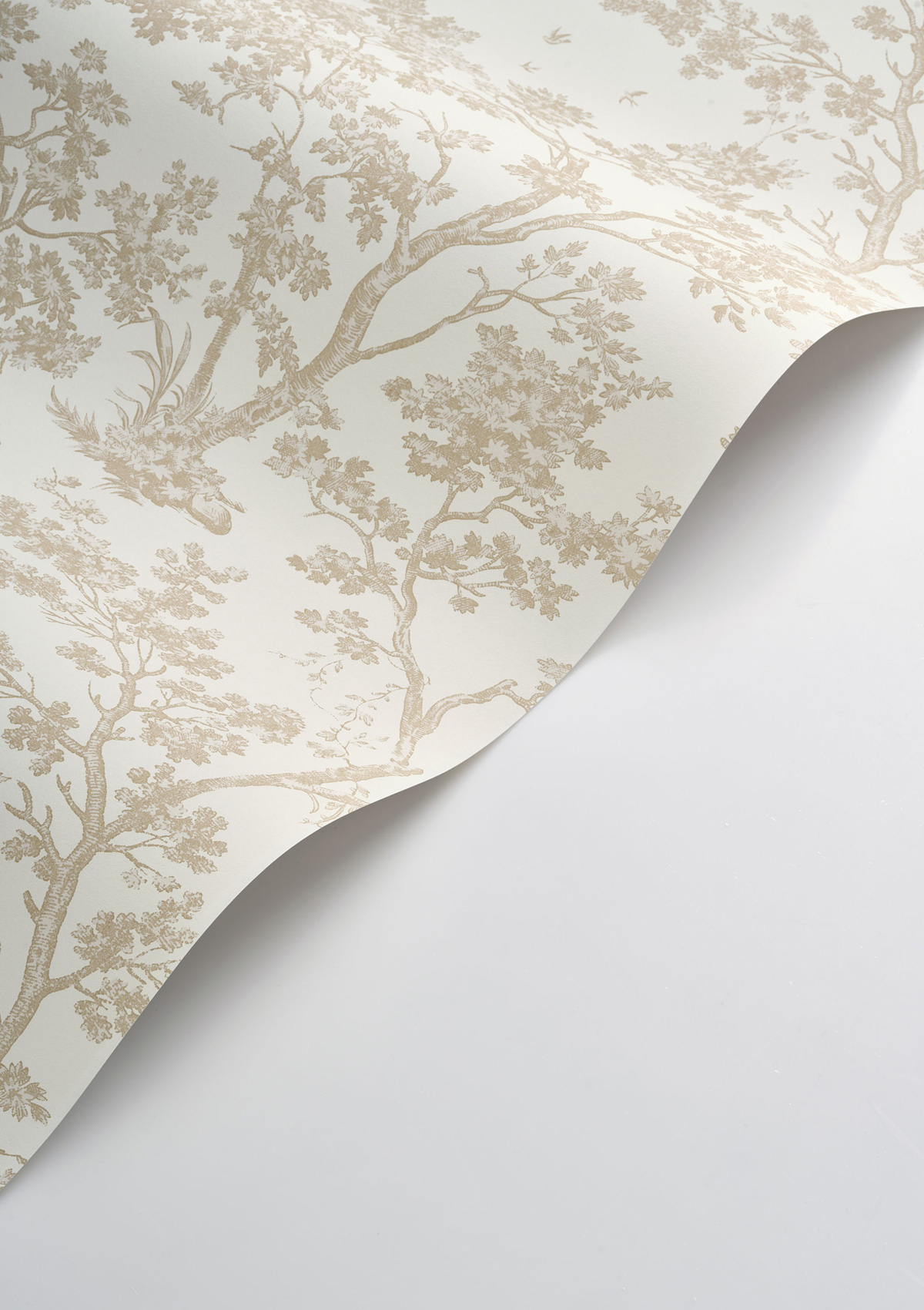 Papier peint Arbre beige - Les Belles Toiles De Jouy 2 de Casadéco VAGUE | Réf. BTJD81521122