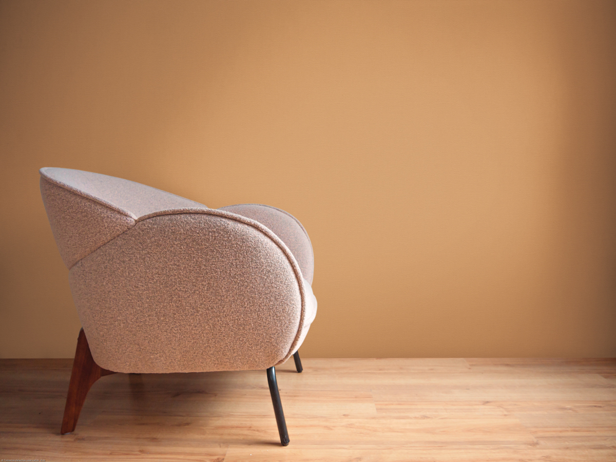 Papier peint Uni Tissé Life jaune moutarde - French Affair d'A.S. Création | Réf. AS-395771