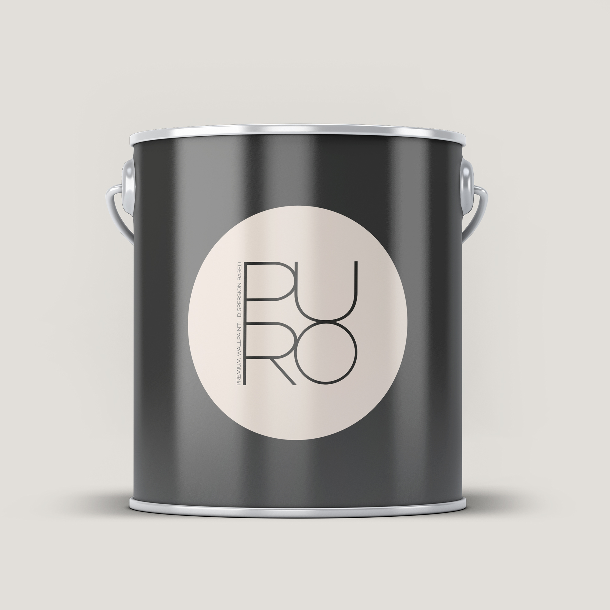 Image d'un pot de 5 litres de peinture Puro gris creamy grey  - c1008