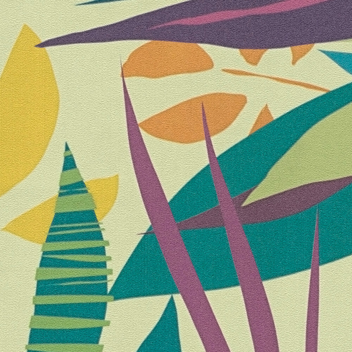 Papier peint Nature Graphique vert bleu - Anna D'Andrea d'A.S. Création AMB3| Réf. AS-782092