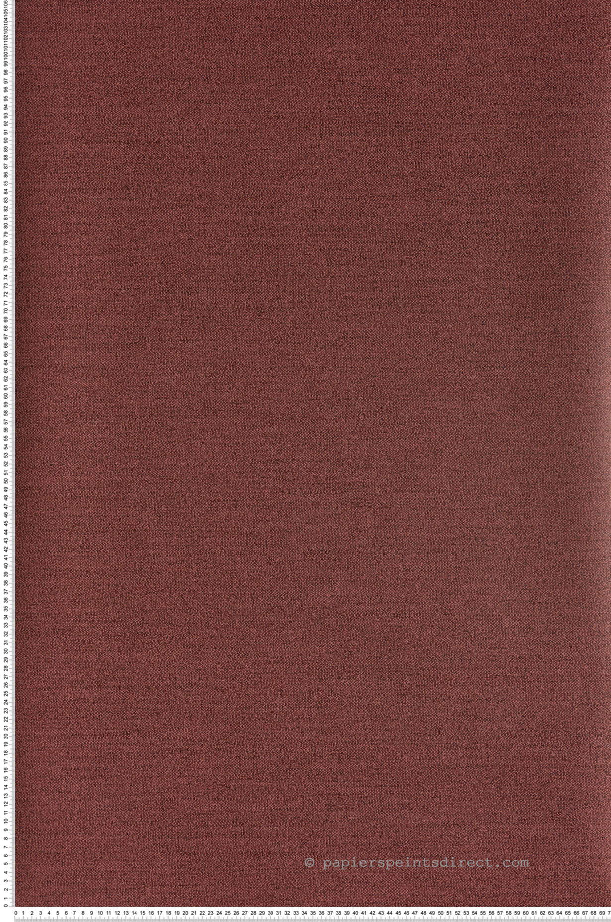 Papier peint faux uni Plumetis Carmin - Misura de Casamance | Réf. CAS-74452550