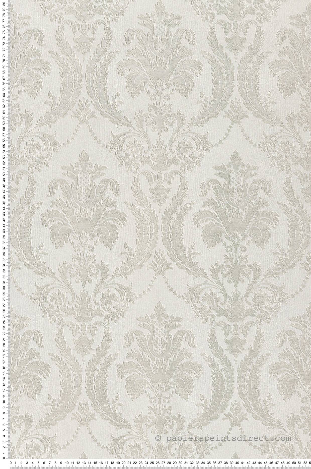 Papier peint Médaillon Baroque beige vert - Scala de Montecolino | Réf. MC-28805