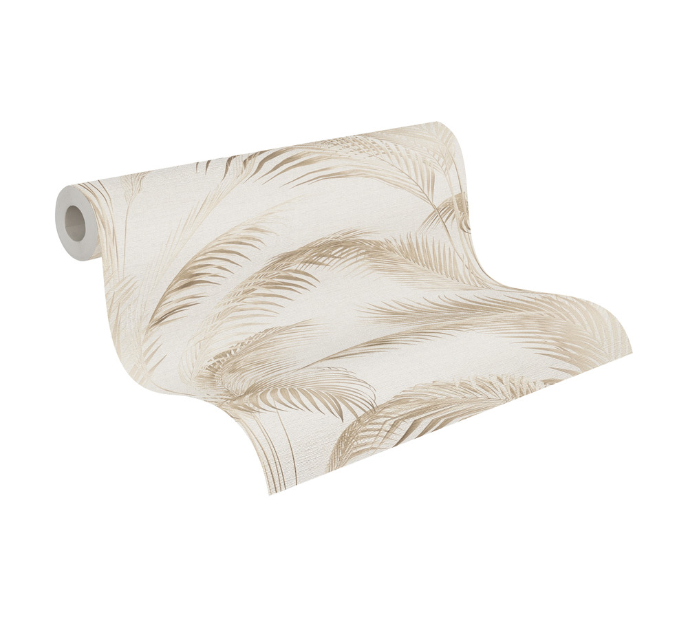 Papier peint Palme Moderne Urbain grège beige - Metropolis Michalsky 6 de Livingwalls ROLL | Réf. AS-399801