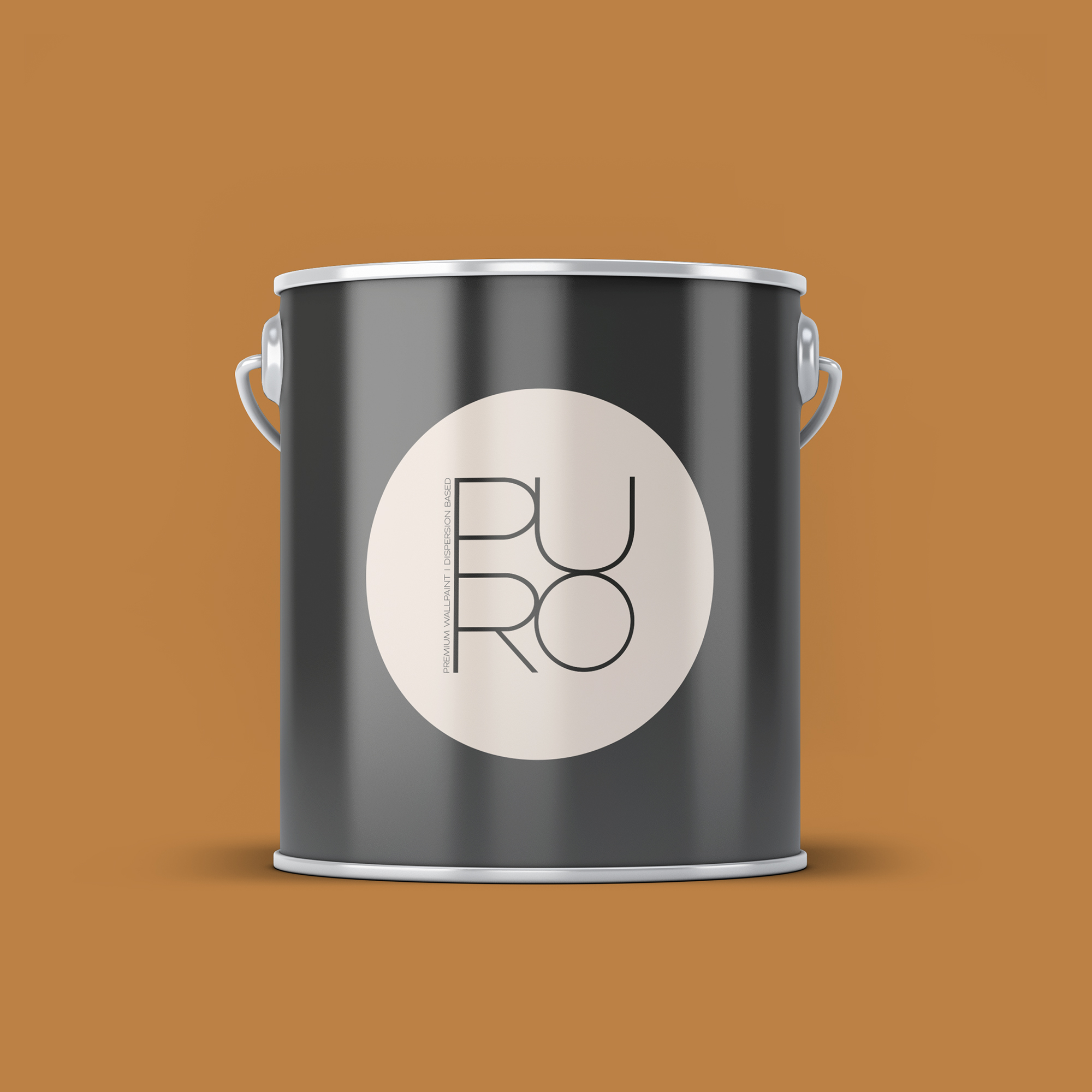 Image d'un pot de 2,5 litres de peinture Puro orange smooth saffron - c8014