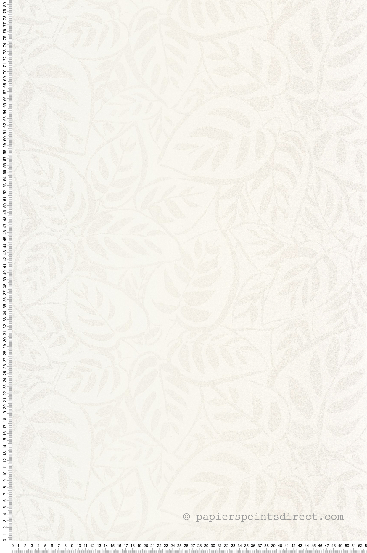 Papier peint Grande Feuille Caluna blanc irisé - Blue Shades de Casélio | Réf. BLS107550000
