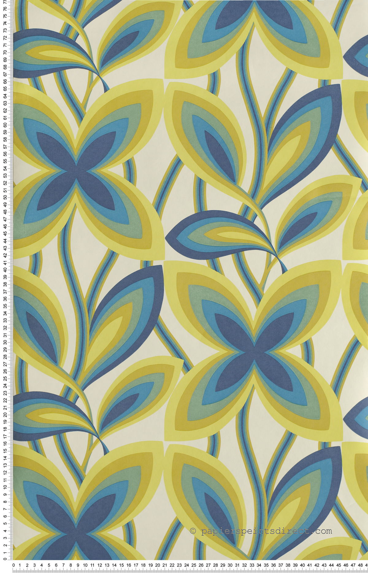 Starflower Peacock - Papier peint Retrospective Papers de Little Greene