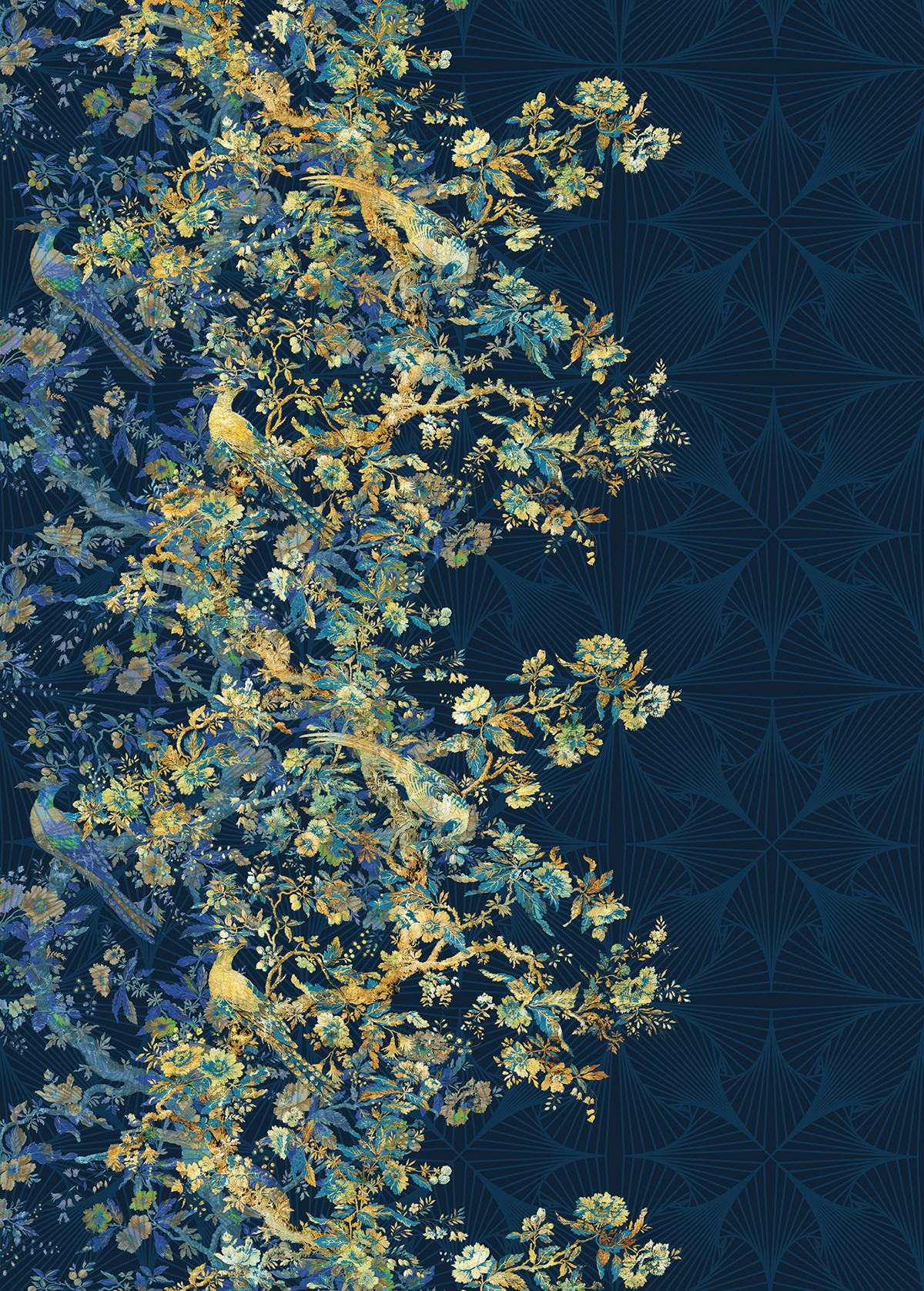 Papier peint panoramique Nocturne - Papier peint Komar Heritage