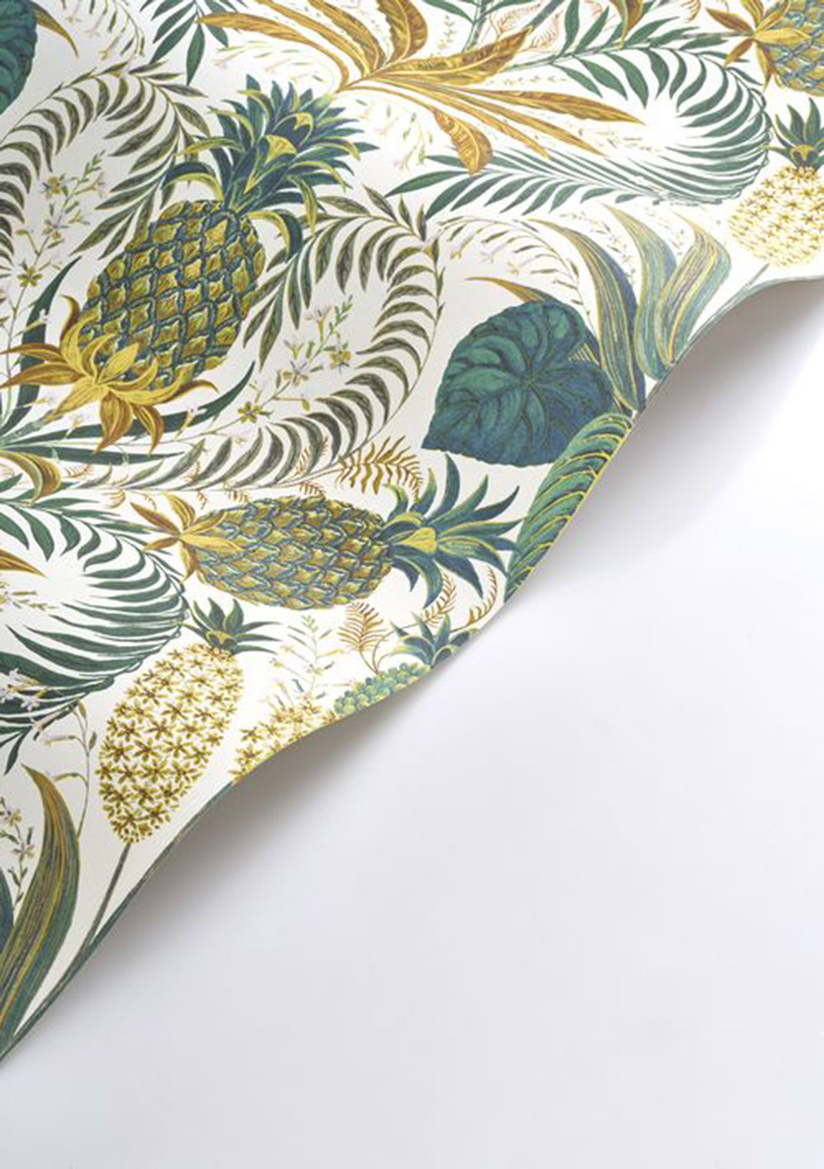 Papier peint Jungle Ananas Samba bleu canard - Rio de Casadéco AMB4| Réf. RIOC201827203