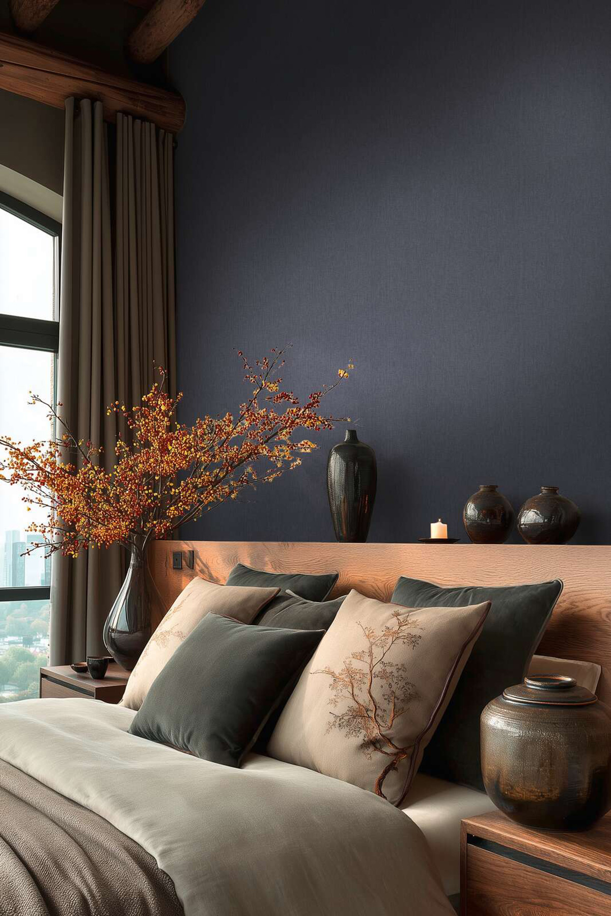 Papier peint Uni Doux bleu nuit - Vibes & Styles d'A.S. Création | Réf. AS-790105