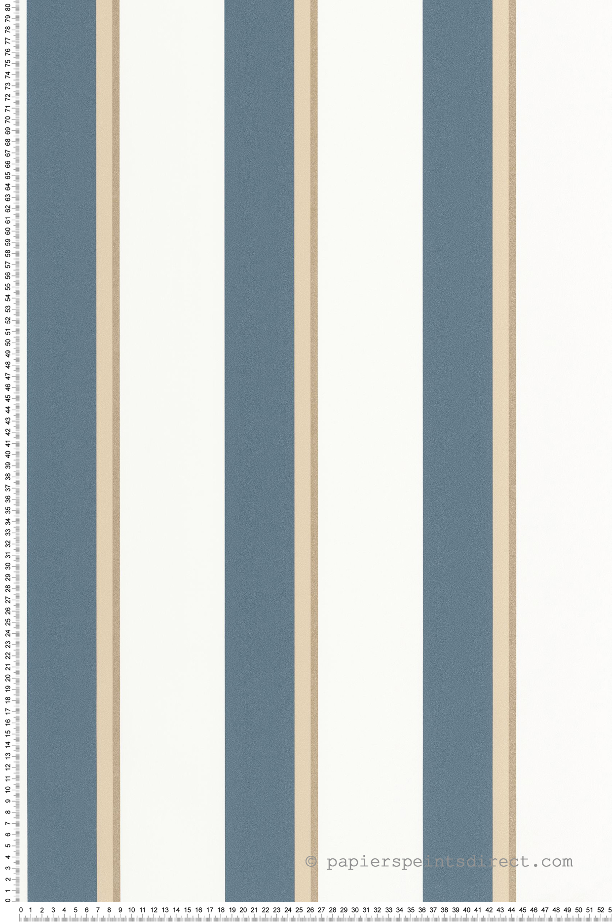 Papier peint Rayure Linéaire bleu doré - Graphic de Casélio | Réf. GPC105530676