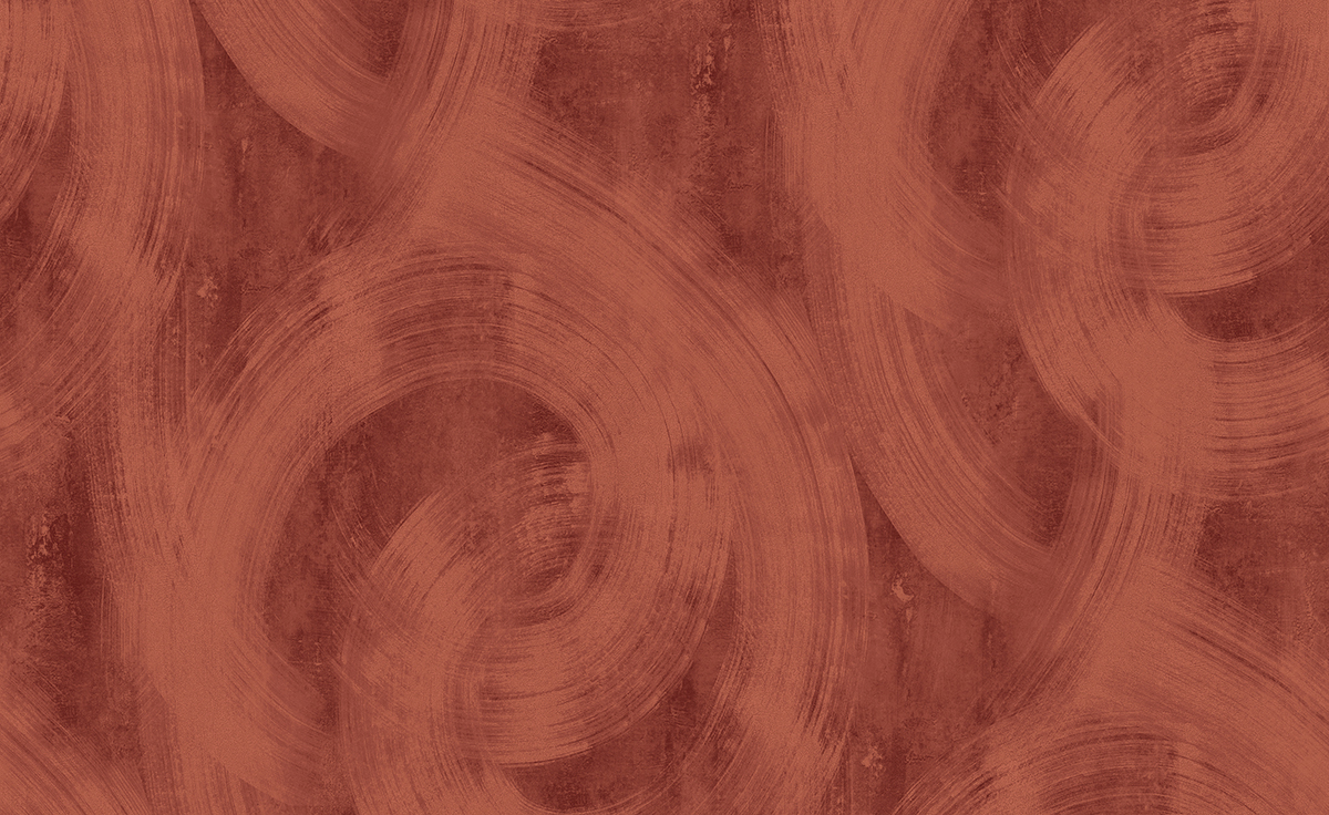 Papier peint panoramique Cercles Contemporain Charly terracotta - A, B, C et D H260 - Wall Designs IV de Masureel | Réf. MAS-DG4CHA103X-260